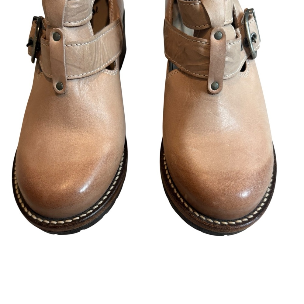 Dromedaris Kelsy Short Summer Leather Boot in Taupe Pearl, Sz 36 - Picture 3 of 14